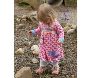 Stickdatei Glücksvogel - Vogel mit Kleeblatt